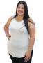 Imagem de Regata Feminina Kit 5 BLusinha Long LINE Plus Size Até G3 Super Confortável Tapa Bumbum Lindas Cores