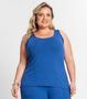 Imagem de Regata Feminina Plus Size Secret Glam Azul