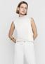 Imagem de Regata gola alta em viscose off white -  dzarm