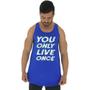 Imagem de Regata Longline Estampada Masculina MXD Conceito You Only Live Once