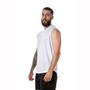 Imagem de Regata Masculina Branca Capuz Oversized Longline Academia