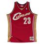 Imagem de Regata Mitchell & Ness Swingman Jersey Cleveland Cavaliers Lebron James Road 2003-2004 Vermelha