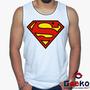 Imagem de Regata Superman 100% Algodão Super-Homem Camiseta Regata Super Homem Geeko