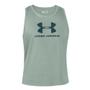 Imagem de Regata Under Armour Sportstyle Logo Tank Verde - Masculino