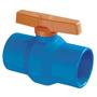 Imagem de Registro De Esfera Com Rosca Pvc Com Bitola De 2.1/2" Com Sistema TAQ E V.A.R