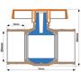 Imagem de Registro De Esfera Solda Pvc Marrom Com Bitola De 25mm Com Sistema V.A.R Durín