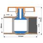 Imagem de Registro De Esferas De Solda X Rosca Pvc De Irrigação Com Bitola De 50mmx1.1/2" Com Sistema V.A.R