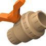 Imagem de Registro Esfera Pvc Tigre Com Uniao 25Mm Liso Liso