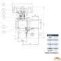 Imagem de Registro Para Gás Esfera Ângular 90º 1'' M X M Ivm Italy