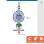 Imagem de Registro Regulador Gás com Manometro Aliança 504/01