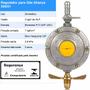 Imagem de Registro Regulador Válvula de Gás Aliança 506/01 Doméstico com Mangueira 1,20m - Vazão de 2kg/h