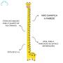 Imagem de Régua do crescimento infantil girafa em EVA - medir altura