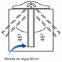 Imagem de Régua T Fenólica Trident com Borda de Acrílico e Cabeçote Fixo com 80cm - 5608