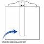 Imagem de Regua T Madeira Trident com Borda de Acrílico e Cabeçote Fixo 80cm - 5308