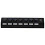 Imagem de Regua Usb 3.0 Hub Com 7 Portas Speed 3.0 Chave On/off HU-S370BK C3tech
