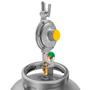Imagem de Regulador Registro de Gás de Cozinha Doméstico Com Monômetro Vazão 2kg/h  Aliança