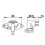 Imagem de Regulador Voltagem 14V 90A MB 180 Furgao Pickup Campo Positivo Com Resistor Alternador BO 0120489917 0120489933 9120080217 912008074