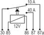 Imagem de Rele Auxiliar Reversor com Resitor 5 Terminais 40/10A 12V