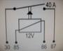 Imagem de Rele Auxiliar Universal 12 VOLTS 40 AMPERES 4 PINOS DNI 0102