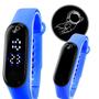 Imagem de relogio ajustavel infantil prova dagua digital bracelete esportivo resistente presente silicone menino adolescente data