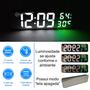 Imagem de Relógio Alarme Temperatura Despertador Tela Espelhado Formato Compacto ZB4003