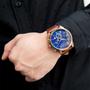Imagem de Relógio ARMANI EXCHANGE masculino rosê azul AX2508B1 D1NX