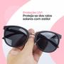 Imagem de Relógio Banhado Aço + Oculos Sol + Colar Perola Qualidade