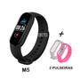 Imagem de Relogio Bracelet Digital M5 Bluetooth Saude + 2 Pulseiras