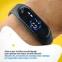 Imagem de relogio bracelete digital ajustavel infantil data menino esportivo preto adolescente resistente qualidade premium silicone original