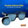 Imagem de Relogio Bracelete Digital Led Orizom Kids Preto Prova Dagua Infantil + Colar Naruto + Oculos Sol Protecao UV Criança Qualidade Premium Menino Original