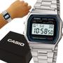 Relógio Casio Digital Vintage Prata Prova D'água com 1 ano de garantia Imagem de Relógio Casio Digital Vintage Prata Prova D'água com 1 ano de garantia