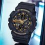 Imagem de Relogio Casio G-Shock anadigi preto detalhes dourado ouro