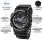 Imagem de Relógio Casio Masculino Anadigi Quartz Esportivo Linha GSHOCK Analógico E Digital De Pulso Visor Noturno A Prova Dágua em 200 Metros Original