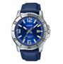 Imagem de Relógio Casio Masculino Collection Couro Azul MTP-VD01L-2BVUDF