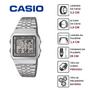 Imagem de Relógio Casio Masculino Digital Vintage Prata A500WA-7DF