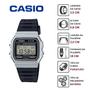 Imagem de Relógio Casio Masculino Feminino Unissex Digital Pequeno Quardrado Resistente Água Cronômetro Calendário Alarme Casual Prata F-91WM-7ADF