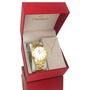 Imagem de Relógio Champion Feminino Dourado Prova d'água com 1 ano de garantia com colar e brincos