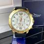 Imagem de Relógio Condor Masculino Analógico Cronógrafo Pulseira Silicone Prova Dágua 50 Metros Redondo Robusto Casual Esportivo Dourado COVD54BE/2K
