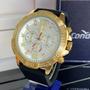 Imagem de Relógio Condor Masculino Analógico Cronógrafo Pulseira Silicone Prova Dágua 50 Metros Redondo Robusto Casual Esportivo Dourado COVD54BE/2K