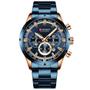 Imagem de Relógio Curren Technos 8355 Masculino - Mostrador Azul e Aço Inoxidável