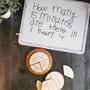 Imagem de Relógio de aprendizagem de fração de tempo de madeira merryheart, brinquedos de quebra-cabeça de educação do relógio cognitivo para crianças, relógio para crianças aprendendo a dizer tempo, frações de tempo configuradas por uma hora, materiais