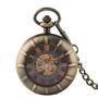 Imagem de Relógio de Bolso Mecânico Manual Double Hunter com Numeração Romana