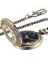 Imagem de Relógio de Bolso Vintage em Aço com Corrente (Bronze) - Atributos Masculinos