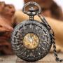 Imagem de Relógio de bolso Wokex Antique Hollow Sun Flower Mechanical