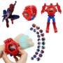 Imagem de Relógio de Brinquedo Marvel Heroes - Homem-Aranha e Capitão América - Presente Infantil