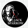 Imagem de Relógio De Madeira MDF Jack Sparrow Piratas Do Caribe