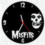 Imagem de Relógio De Madeira MDF Parede Misfits Rock