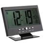 Imagem de Relógio De Mesa Digital Lcd Led Acionamento Sonoro Despertador Termometro Preto Cbrn01422