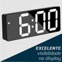 Imagem de Relógio De Mesa Digital Tamanho Compacto Com Despertador Alarme Temperatura Linha Premium