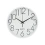 Imagem de Relogio de parede 24 cm branco com numeros pretos